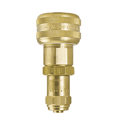 FMSD13-3 ZSi-Foster Quick Disconnect 1-Way Automatic Socket - 3/8" x 13/16" ID - Brass - Reusable Hose Clamp