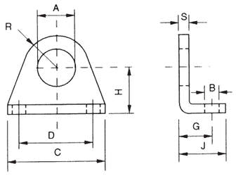 MPDI016 by AIGNEP | Cyl Accessories Series | Nose Foot Mount CS | Ø16