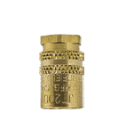 FS300V ZSi-Foster Quick Disconnect FJT Series - 3/8" One Way Valved Socket - 1/4" FPT Socket w/o Stem - Brass Valved