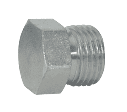 FS2408-4 Dixon Zinc Plated Steel 9/16"-18 Male Flat Face Plug