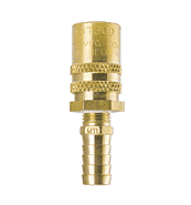 BLFS306 ZSi-Foster Quick Disconnect FJT Series - 3/8" Straight Thru Socket - 3/8" I.D. Straight Hose Stem - Ball Lock, Brass