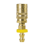 BLFS306P ZSi-Foster Quick Disconnect FJT Series - 3/8" Straight Thru Socket - 3/8" BI.D. Straight Push-On Hose Stem - Ball Lock, Brass