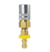FS308VP2 ZSi-Foster Quick Disconnect FJT Series - 3/8" Two Way Valved Socket - 3/8" Straight Push-On Hose Stem - Brass