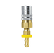 FS308VP ZSi-Foster Quick Disconnect FJT Series - 3/8" One Way Valved Socket - 1/2" I.D. Straight Push-On Stem - Brass