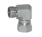 FS6500-4-4 Dixon Zinc Plated Steel 9/16"-18 Male Flat Face x 9/16"-18 Female Flat Face Swivel Nut 90 deg. Elbow