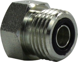 FSO240812 (FSO2408-12) Midland Hydraulic Plug - 3/4" Tube OD x 1-3/8-12 Male O-Ring Face Seal - Steel