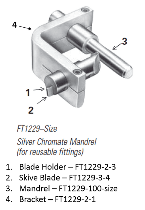 FT1229-12 Eaton Aeroquip Silver Chromate Mandrel External Skiving