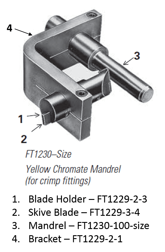 FT1230-100-12 Eaton Aeroquip Yellow Chromate Replacement Mandrel