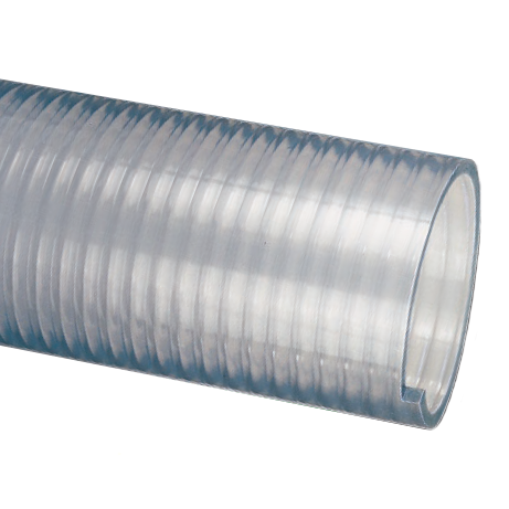 FT150X100 Kuriyama Tigerflex FT Series Heavy Duty Food Grade PVC Suction Hose - 1-1/2" - 100ft