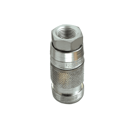 23203004 Eaton Full-Bore Series Female Socket - 3/8 Body Size - 1/2-14 Female NPTF End Connection Pneumatic Quick Disconnect Coupling - Steel