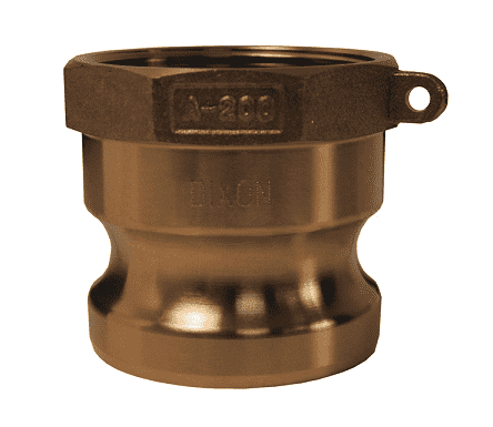 G150-A-BR 1-1/2" ASTMC38000 Forged Brass Dixon Global Type A Adapter
