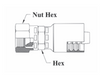 GC07-6x6 Couplamatic Grip Crimp Coupling - SAE 45° - Female Swivel - 3/8" Hose ID - 5/8x18 Thread Size