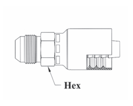 Crimp Thread GC08-4x6 Couplamatic Grip Crimp Coupling | JIC 37° | Male Solid | 1/4 ...