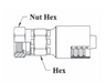 GC10-20x20 Couplamatic Grip Crimp Coupling - BSPP - British Standard Parallel 60° Cone - Female Swivel - 1-1/4" Hose ID - G-1-1/4-11 Thread Size - 1-1/4" BSPP 