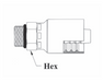 GC11-4x5 Couplamatic Grip Crimp Coupling - ORB - Male Solid - 1/4" Hose ID - 1/2x20 Thread Size