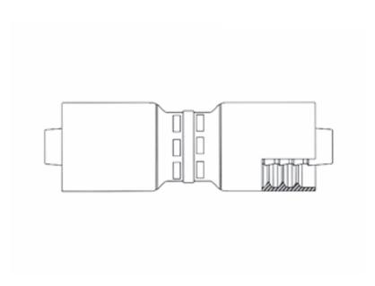 GC13-16x16 Couplamatic Grip Crimp Coupling - Hose Splicer Coupling - 1" Tube Size