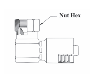 GC17-6x6 Couplamatic Grip Crimp Coupling | JIC 37° | 90° Female 
