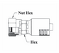 GC38-6x14 Couplamatic Grip Crimp Coupling - DIN Heavy 24° Seat - Female Swivel - 3/8" Hose ID - M22x1.5 Thread Size