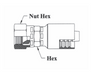 GC39-8x22 Couplamatic Grip Crimp Coupling - Komatsu 30° Flare - Female Swivel - 1/2" Hose ID - M22x1.5 Thread Size