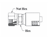 GC40-12x12 Couplamatic Grip Crimp Coupling - JIS 30° Flare Parallel Pipe - Female Swivel - 3/4" Hose ID - G-3/4-14 Thread Size