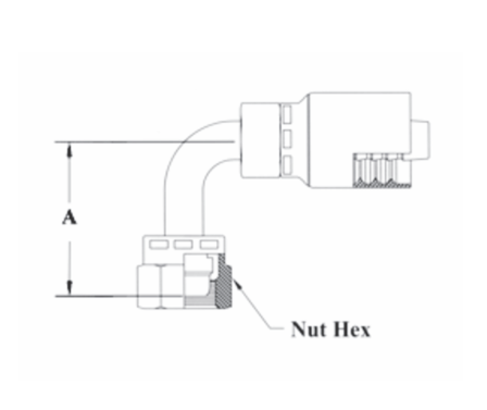 3/8 JH2 Couplamatic Two Wire Hydraulic Jack Hose