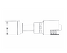 GC47-12x16 Couplamatic Grip Crimp Coupling - Code 61 Split Flange - Straight - 3/4" Hose ID - 1" Flange Size