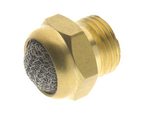 7020-3/4 AIGNEP | Mufflers and Silencers Series | 3/4" BSPP Breather Vent | Brass Body | 304 Stainless Steel Mesh | 100 Micron | 14 to 176 F