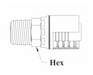 GW01-20x20 Couplamatic GW Series Coupling - NPTF - Male Solid - 1-1/4" Hose ID - 1-1/4-11-1/2 Thread