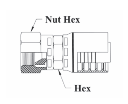 GW09-32x32 Couplamatic GW Series Coupling - JIC 37° - Female Swivel - 2" Hose ID - 2-1/2x12 Thread