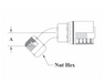 GW25-12x12 Couplamatic GW Series Coupling - JIC 37° - 45° Female Swivel - 3/4" Hose ID - 1-1/16x12 Thread