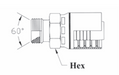 GW36-12x12 Couplamatic GW Series Coupling - BSPP - British Standard Parallel 60° Seat - Male Pipe Solid - 3/4" Hose ID - G-3/4-14 Thread - 3/4" BSPP