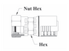 GW38-16x30 Couplamatic GW Series Coupling - DIN Heavy 24° Seat - Female Swivel - 1" Hose ID - M42x2.0 Thread