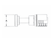 GW47-20x24 Couplamatic GW Series Coupling - Code 61 Split Flange - Straight - 1-1/4" Hose ID - 1-1/2" Flange Size