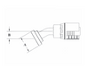 GW49-20x20 Couplamatic GW Series Coupling - Code 61 Split Flange - 30° Bend - 1-1/4" Hose ID - 1-1/4" Flange Size