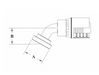 GW51-16x16 Couplamatic GW Series Coupling - Code 61 Split Flange - 60° Bend - 1" Hose ID - 1" Flange Size