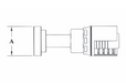 GW60-16x16 Couplamatic GW Series Coupling - Code 62 Split Flange - Straight - 1" Hose ID - 1" Flange Size