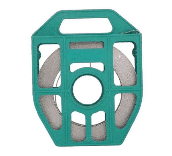 C405G9 by Band-It | Corrosion Resistant Band | 5/8" Width | 0.030" Thickness | Uncoated | 316 Stainless Steel | Green Tote | 100ft/Roll