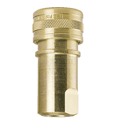 H2BLV ZSi-Foster Quick Disconnect FHK Series 1/4" Two Way Shut Off 1/4" Socket - Brass Less Valve