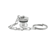 H4DP ZSi-Foster Quick Disconnect FHK Series 1/2" NPT Socket - Dust Plug with Lanyard - Aluminum