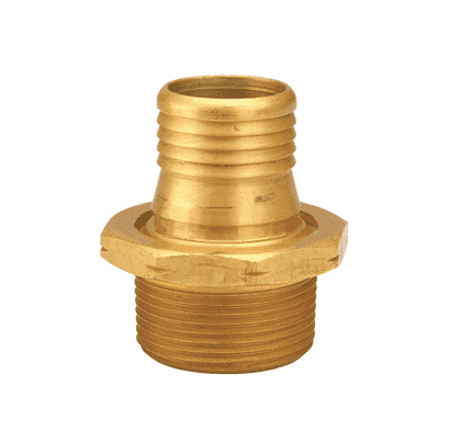 Dixon BFS44 Brass Hose Fitting, Ball Seat Swivel, 1/2 NPSM Female x 1/2  Hose ID Barbed