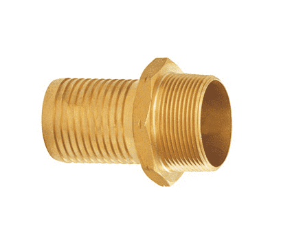 H5242L-A Dixon 2" Brass API Certified Permanently Attached Petroleum Coupling - 520-H Series Male NPT Thread