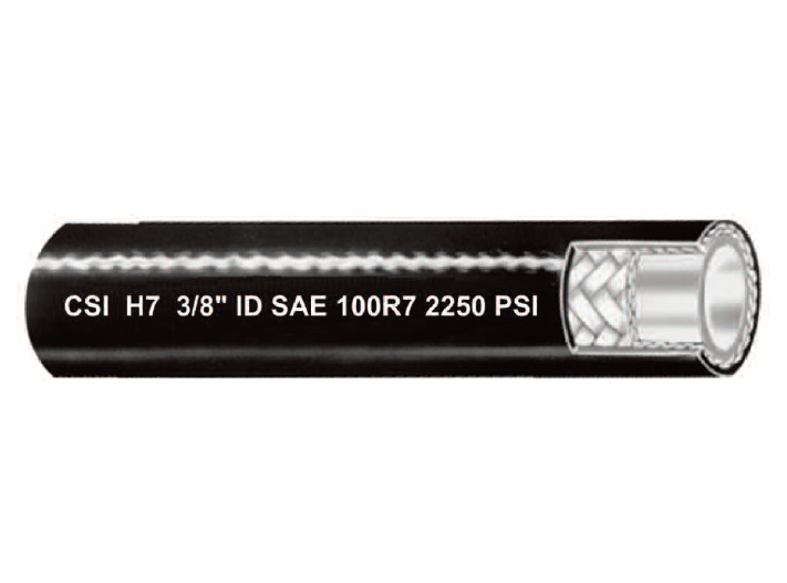 1/2" H7 Couplamatic Thermoplastic Polyester Braid Hydraulic Hose (SAE 100R7) - 1/2" ID - 250ft