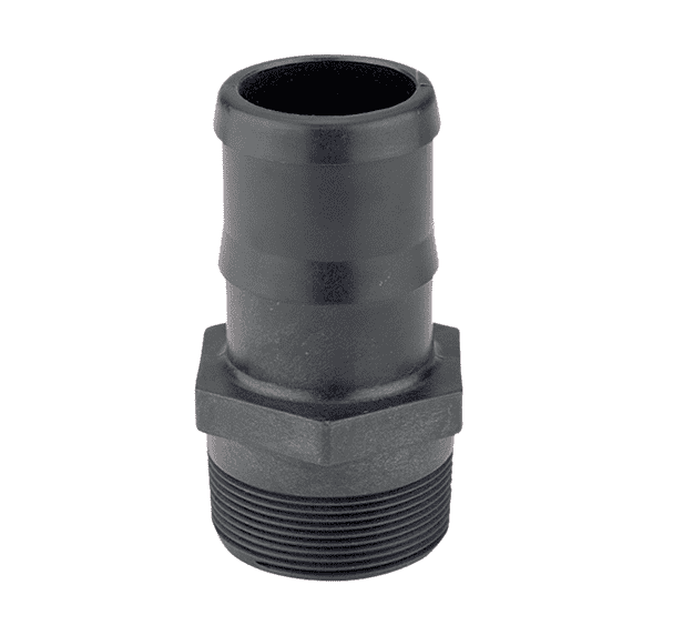 HB100 Banjo Polypropylene Straight Hose Barb - 1" Male NPT x 1" Hose Barb - 300 PSI (Pack of 10)