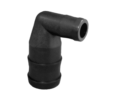 HBB20012590 Banjo Polypropylene 90 deg. Hose Barb Elbow - 2" Hose Barb x 1-1/4" Hose Barb - 150 PSI (Pack of 10)