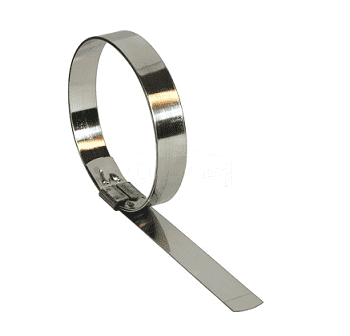 HBC7S Dixon Smooth ID Center Punch Clamps - 201 Stainless Steel - 5/8" Band Width - 1-3/4" ID (Pack of 100)