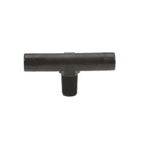 HBT150-100 Banjo Polypropylene Hose Barb Threaded Tee - 1-1/2" Hose Barb x 1-1/2" Hose Barb x 1" Male NPT - 300 PSI