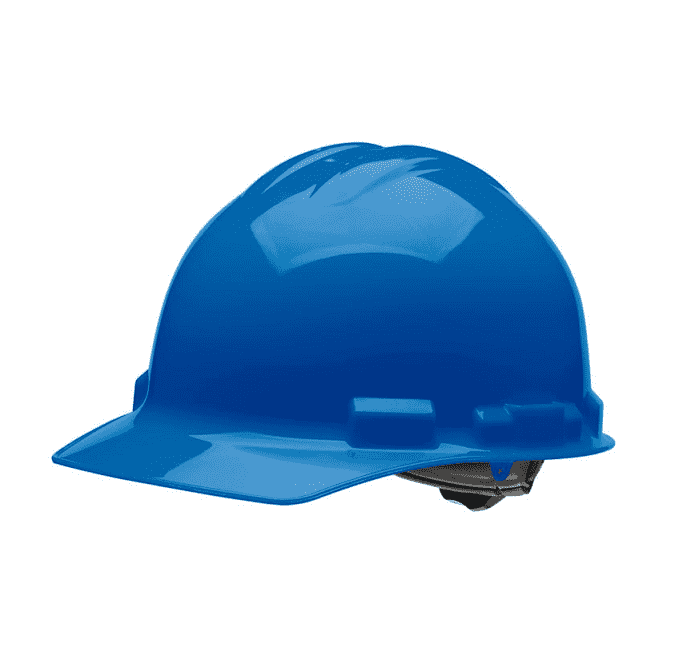 HHB1004 Malta Dynamics Hard Hat - Cap Style - 4 Pt. Ratchet Adjustment - Blue