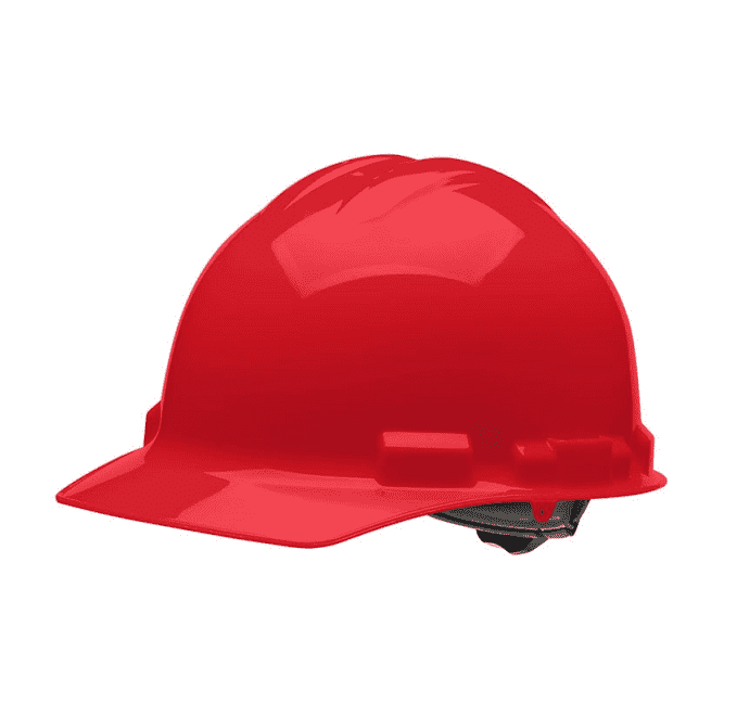 HHR1004 Malta Dynamics Hard Hat - Cap Style - 4 Pt. Ratchet Adjustment - Red
