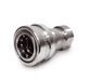 LL2H16146 Eaton Hanson HK 1-8 Series Female Socket 1/4-18 NPTF VALVED - ISO 7241-1-B Interchange 303 Stainless Steel Quick Disconnect - Special Buna-N Seal