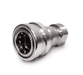 LL2H16143 Eaton Hanson HK 1-8 Series Female Socket 1/4-18 NPTF VALVED - ISO 7241-1-B Interchange 303 Stainless Steel Quick Disconnect - FKM Seal replaces FD45-1076-04-04